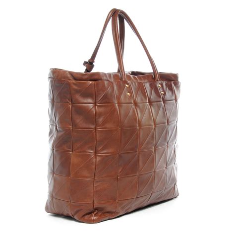 rive gauche leather tote.